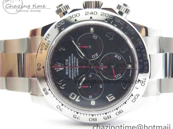 Bracelet Edition 1:1 Daytona Case 116509 Best SS 904L Dial and Noob Black SS SA4130 V3 0513